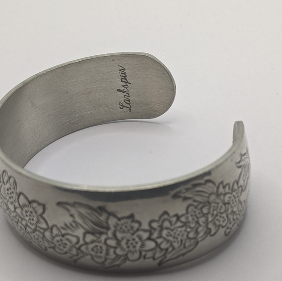 Vintage Kirk pewter cuff bracelet - Picture 5 of 7